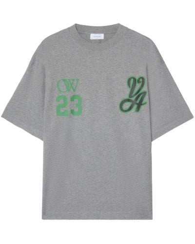 Off-White c/o Virgil Abloh Camiseta 23 Varsity Skate - Gris