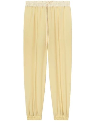 Jil Sander Pantalones con cordón en la cintura - Amarillo