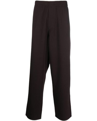 Sunnei Pantalones rectos de estilo slip-on - Negro