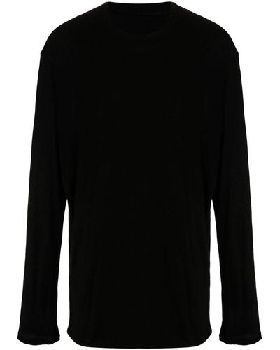 Julius Round-neck Long-sleeve T-shirt - Black