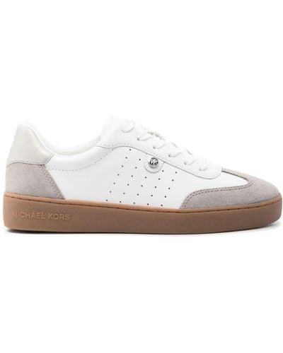 MICHAEL Michael Kors Scotty Leather Trainers - White