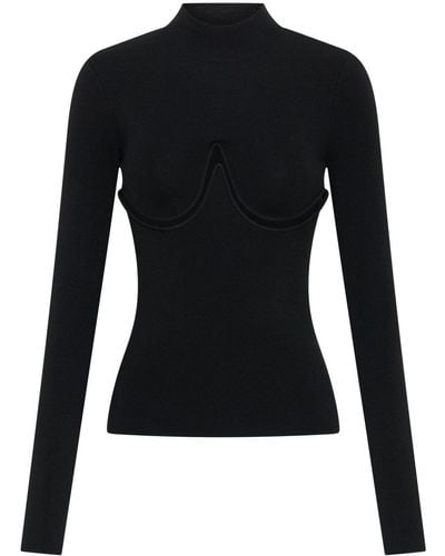 Dion Lee Underwire Cut-out Sweater - Black