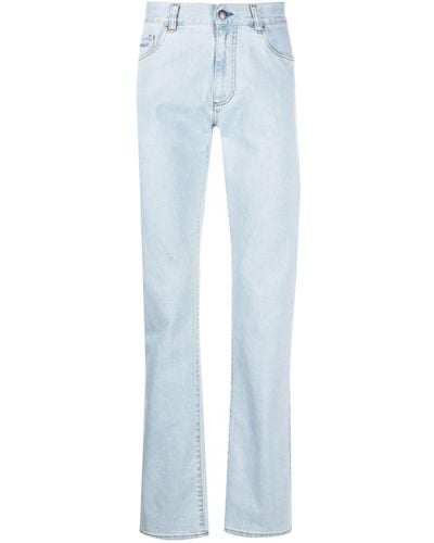 Canali Ruimvallende Jeans - Blauw