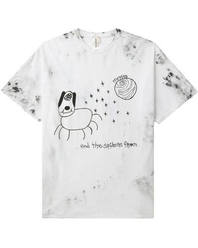 WESTFALL Snoopy Stardust Tie-dye T-shirt - White