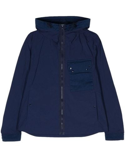C.P. Company Mid Layer Hooded Jacket - Blue