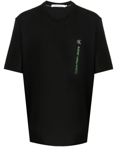 Calvin Klein T-Shirt mit Logo-Print - Schwarz