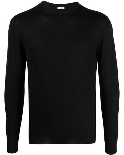 Malo Crew-neck Long-sleeve Sweater - Black