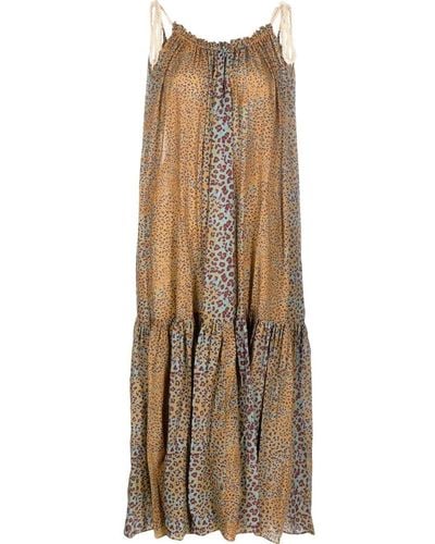 Ulla Johnson Cari Leopard-print Dress - Brown