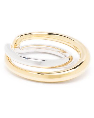 Charlotte Chesnais Initial Two-tone Design Ring - White