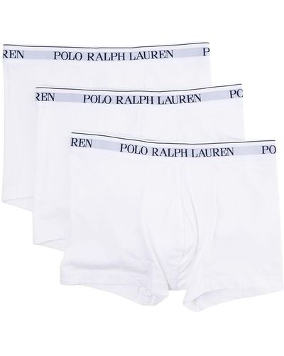 Polo Ralph Lauren Logo-waistband Boxers - White