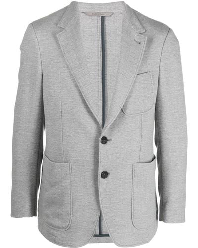 Canali Single-breasted Wool Blazer - Grey