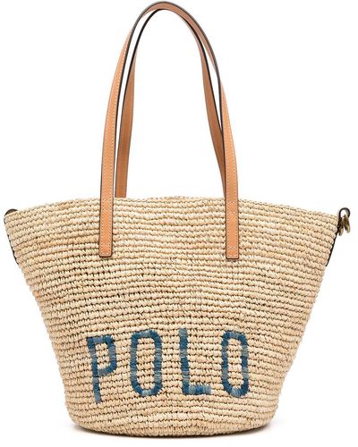 Polo Ralph Lauren Handtasche mit Logo - Braun
