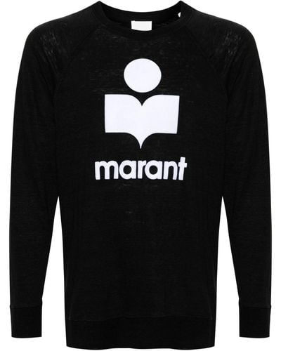 Isabel Marant Kieffer リネン Tシャツ - ブラック