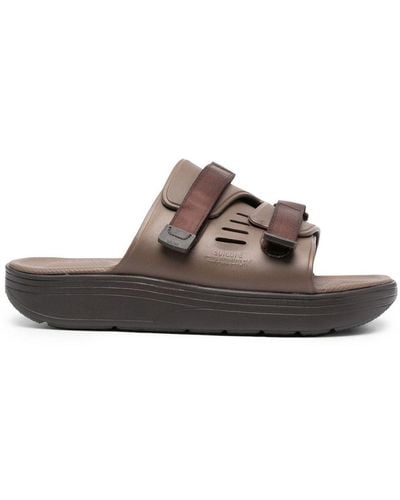 Suicoke Sandali slides x Fumito Ganryu - Marrone