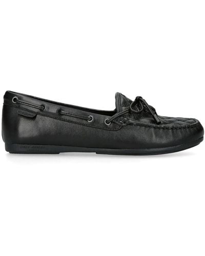Kurt Geiger Eagle Leather Loafers - Black