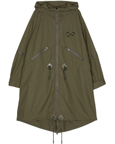 Undercover Uc1d4302-2 Military Parka Coat - Green