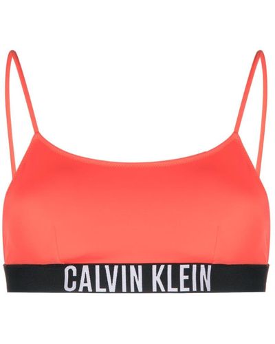 Calvin Klein Bralette-style Bikini Top - Red