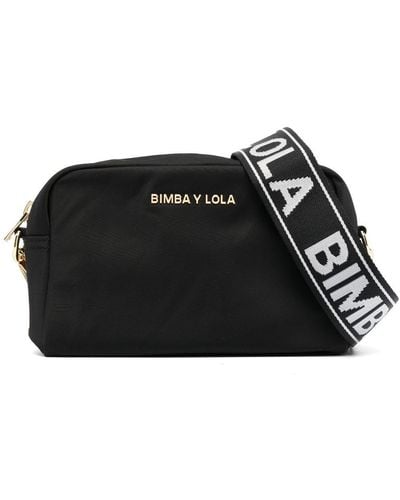 Bimba Y Lola Small Logo-plaque Crossbody Bag - Black