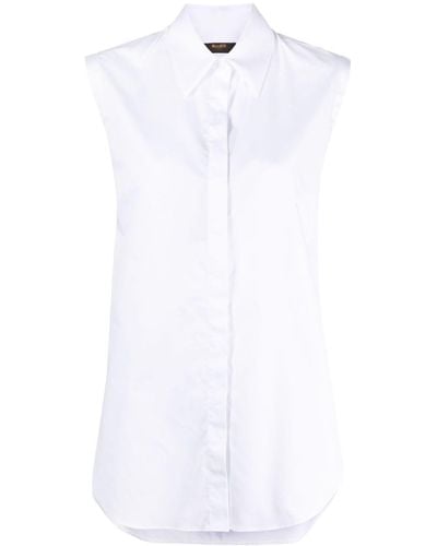 Moorer Camisa sin mangas - Blanco