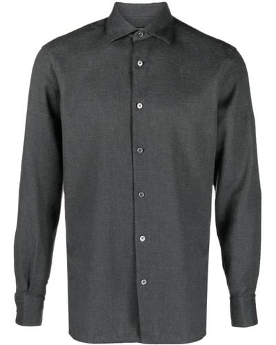 Zegna Button-up Overhemd - Grijs