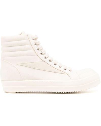 Rick Owens Lido Panelled High-top Sneakers - ナチュラル