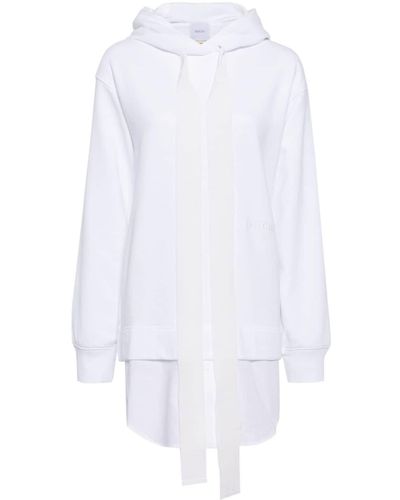 Patou Robe-hoodie à effet trompe l'œil - Blanc
