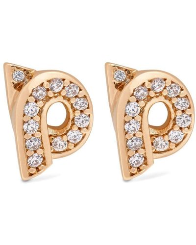 Ferragamo Giancini Rhinestone-embellished Stud Earrings - Metallic