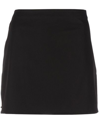 Our Legacy Minifalda de cintura alta - Negro