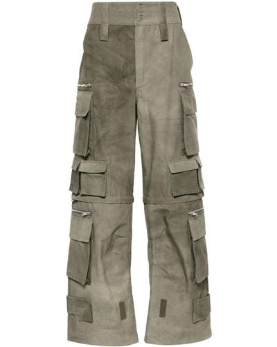ih nom uh nit Loose-cut Cargo Trousers - Green