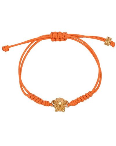 Versace Medusa Rope Bracelet - Orange