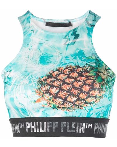 Philipp Plein Joggingtop Met Print - Blauw
