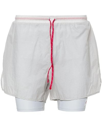 District Vision Layered ripstop trail shorts - Weiß