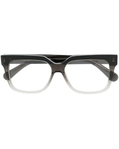 Stella McCartney グラデーション スクエア眼鏡フレーム - ブラック
