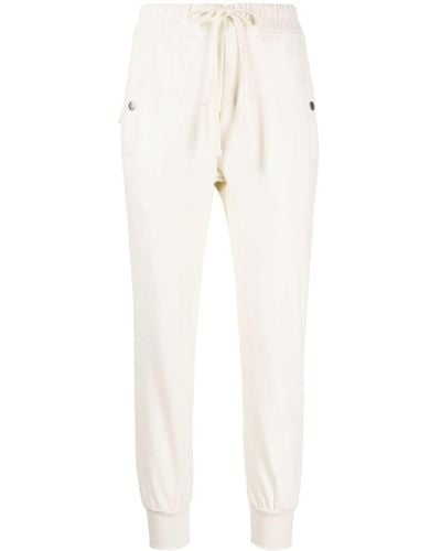 Thom Krom Drawstring Cotton-blend Pants - White