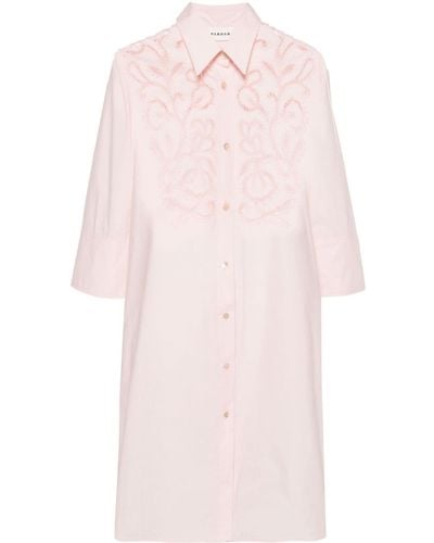 P.A.R.O.S.H. Guipure-lace Cotton Dress - Pink