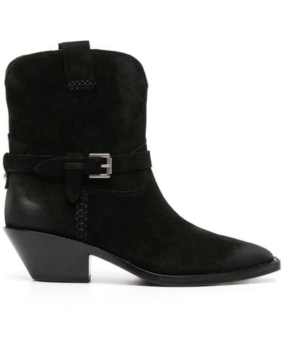 Ash Dustin 55mm Pointed-toe Boots - Black