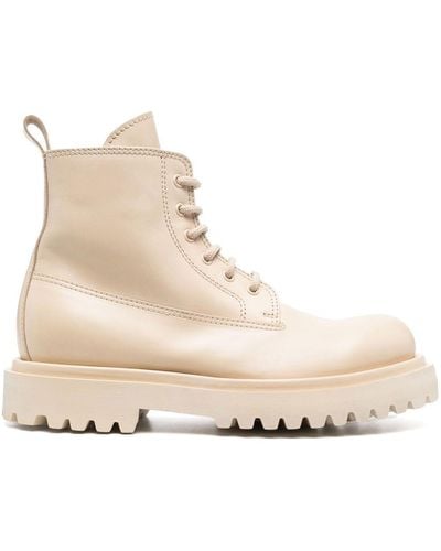 Officine Creative Lace-up Leather Boots - Natural