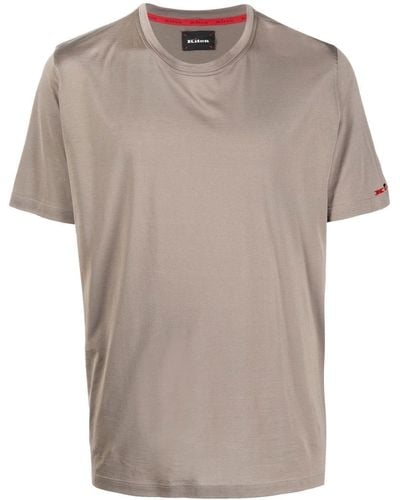 Kiton ロゴ Tシャツ - ブラウン