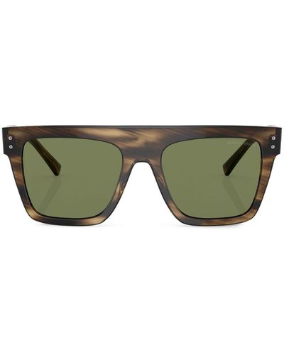 Giorgio Armani Tortoiseshell-effect Square-frame Sunglasses - Green