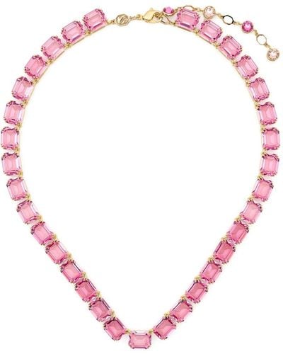 Swarovski Millenia Choker Necklace - Pink