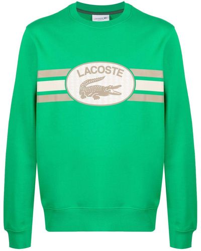 Lacoste Sweatshirt mit Logo-Print - Grün