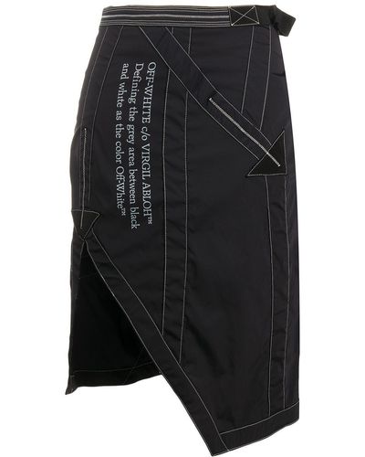 Off-White c/o Virgil Abloh Nylon Parachute Skirt - Black