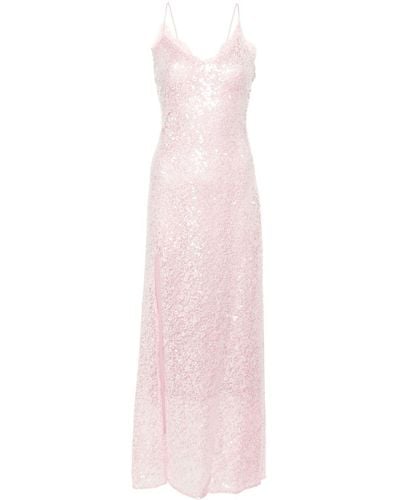 STAUD Kezia Lace Dress - Pink