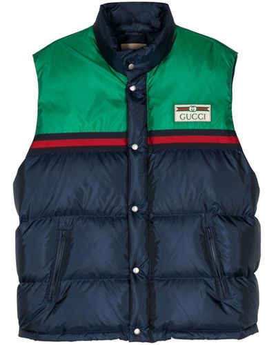 Gucci Bodywarmer Met Vlakken En Logopatch - Meerkleurig