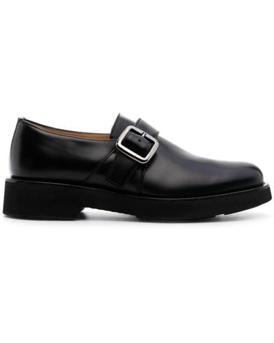 Church's Buckled Polished-leather Loafers - Black