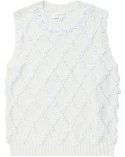 ShuShu/Tong Sleeveless Knitted Jumper - White