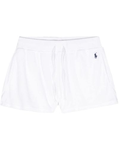 Polo Ralph Lauren Short de sport en tissu éponge - Blanc