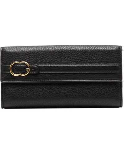 Gucci Double-g Leather Wallet - Black