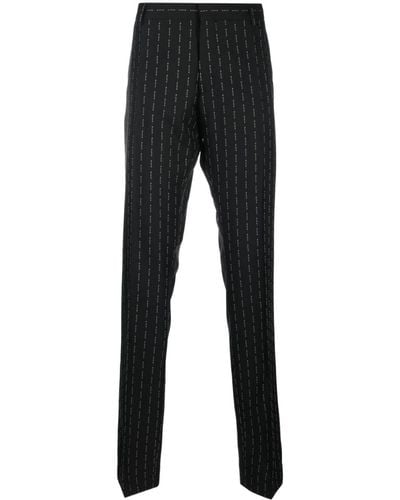 1017 ALYX 9SM Monogram-pattern Tailored Trousers - Black