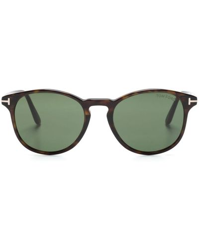 Tom Ford Lewis Sonnenbrille mit rundem Gestell - Grün